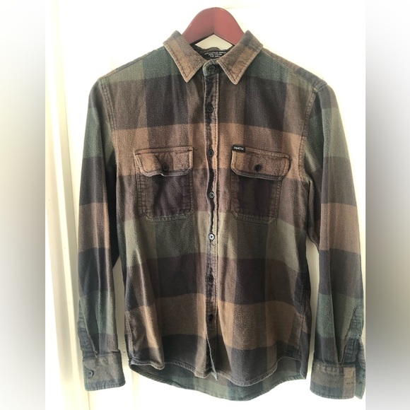Matix Other - Matix dark green button up